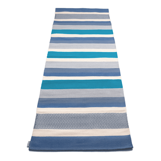 Handloom Cotton Yoga Rug: Laut